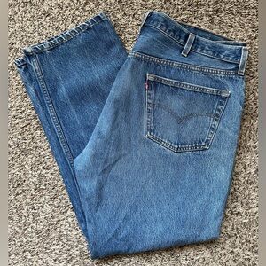 Levi’s 501 Jeans Vintage Made In USA 42x30 Button Fly Straight Leg